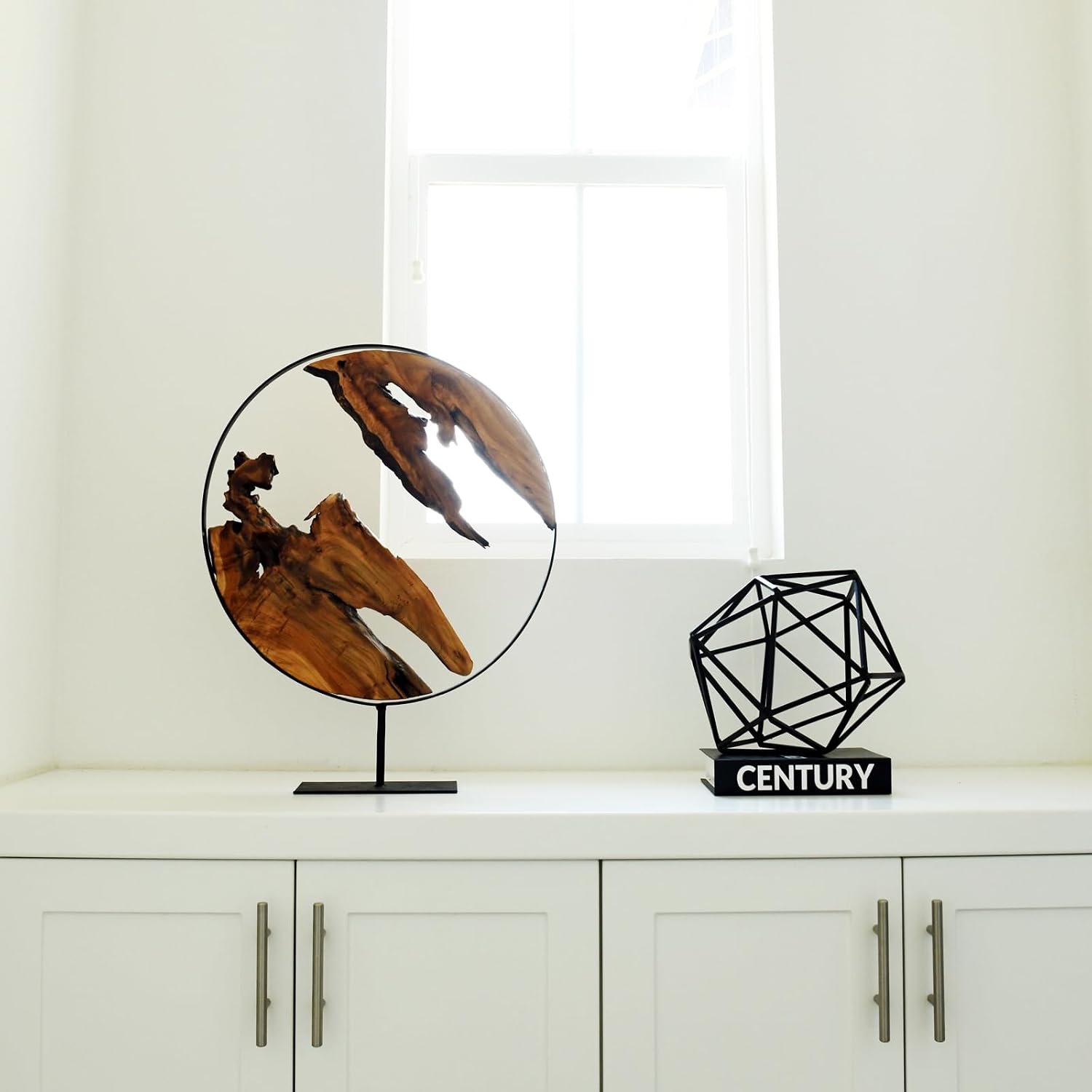 Natural Cedar Wood Tabletop Decor Sculpture