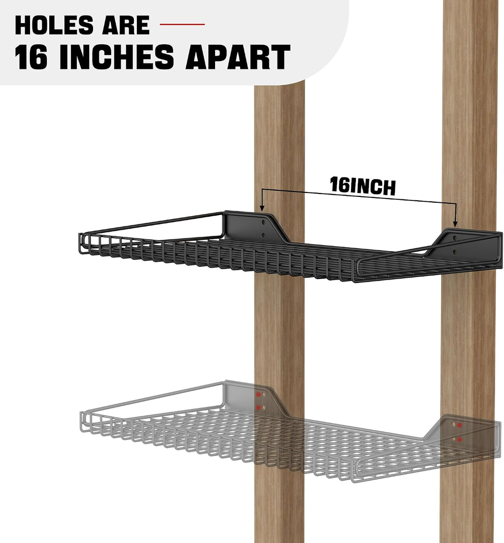 Metal Garage Wall Mounted Storage Shelves
