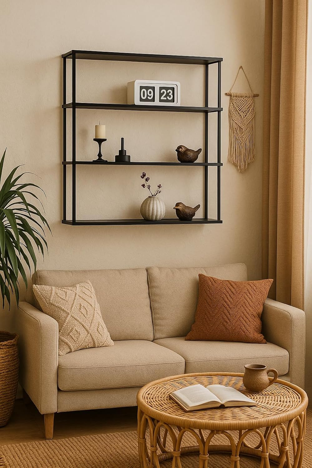 Steel Wall‑Mounted Kitchen Storage Shelf