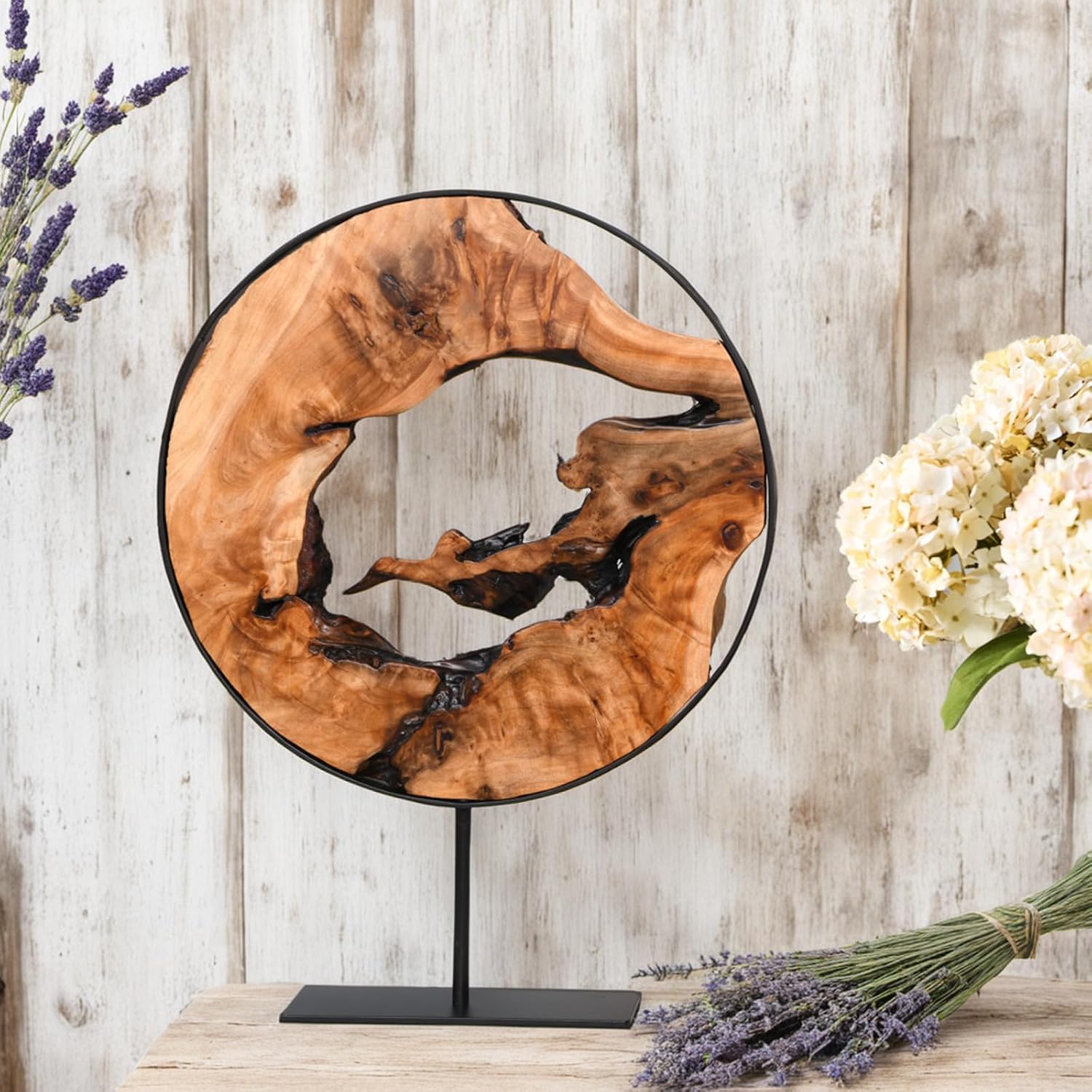 Natural Cedar Wood Tabletop Decor Sculpture