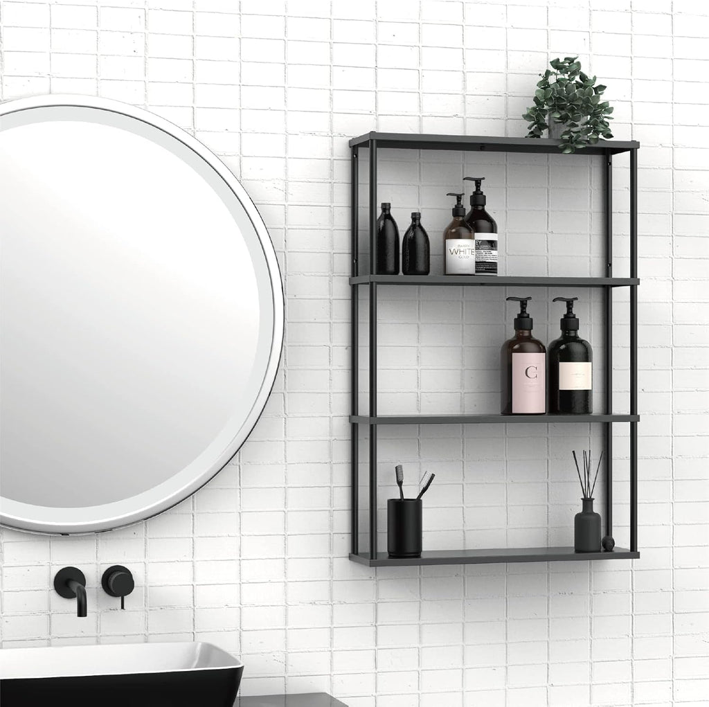 Steel Wall‑Mounted Kitchen Storage Shelf