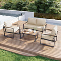 Modern Metal Outdoor Conversation Sofa Set