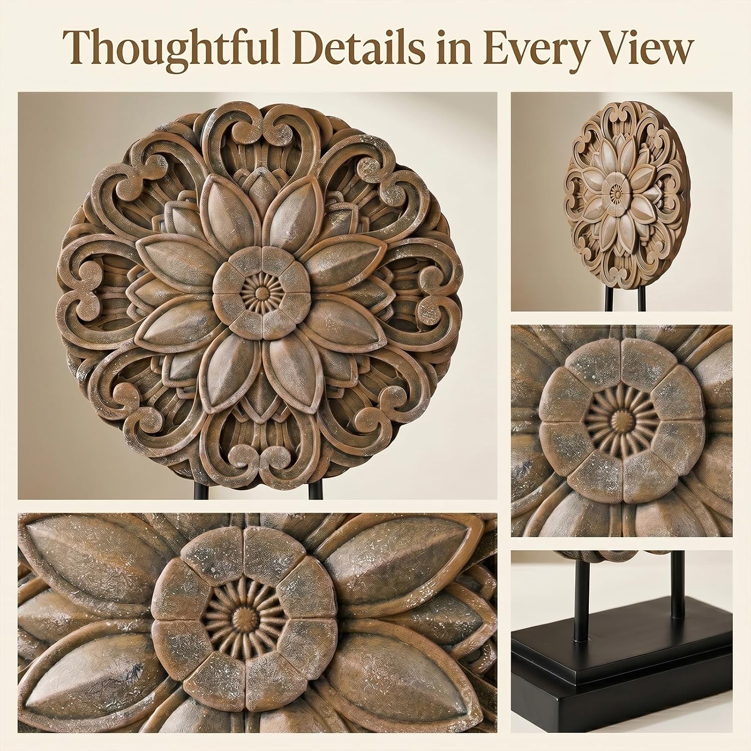 Rustic Farmhouse Tabletop Decor Sculpture