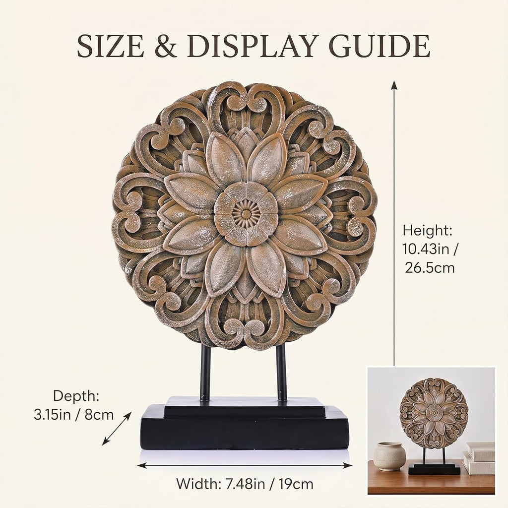 Rustic Farmhouse Tabletop Decor Sculpture