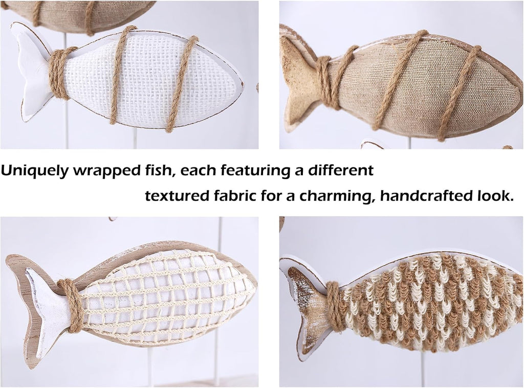 Nautical Wooden Fish Home Decor Figurines