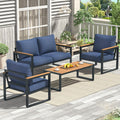 Metal Outdoor Balcony Conversation Furniture Set