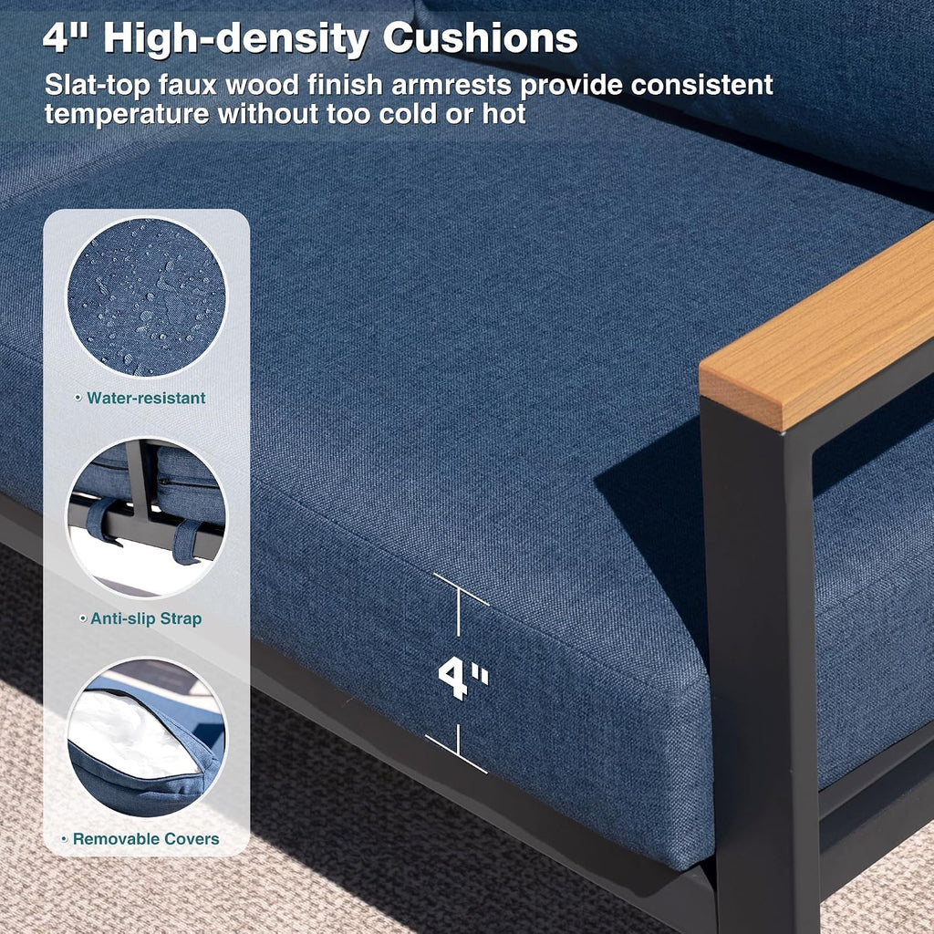 Metal Outdoor Balcony Conversation Furniture Set